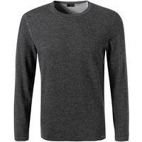 OLYMP Herren Pullover grau Baumwolle unifarben von Olymp