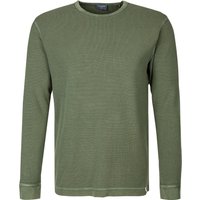 OLYMP Herren Pullover grün Baumwolle unifarben von Olymp