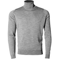 OLYMP Herren Rollkragenpullover grau Schurwolle unifarben von Olymp