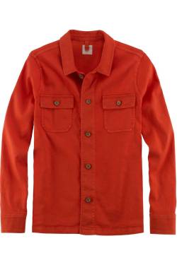 OLYMP Level Five Smart Casual Casual Fit Hemdjacke rot, Einfarbig von Olymp