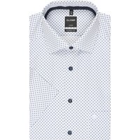 OLYMP Luxor Businesshemd, Modern Fit, Kurzarm, Brusttasche, Kent-Kragen, für Herren, weiß, 45 von Olymp