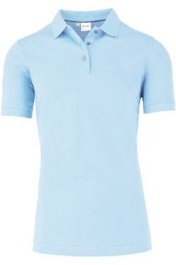 OLYMP Modern Fit Damen Poloshirt hellblau, Einfarbig von Olymp