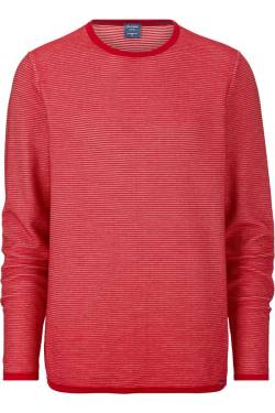 OLYMP Modern Fit Pullover rot, Gestreift von Olymp