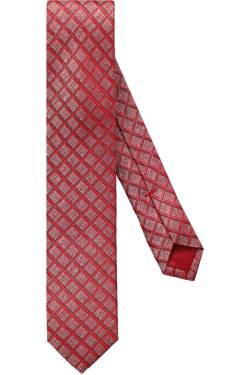 OLYMP Super Slim Krawatte rot, Kariert von Olymp