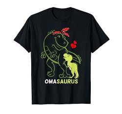 Omasaurus Oma Tyrannosaurus Dinosaurier Baby Muttertag T-Shirt von Oma of 1 Dinosaur Grandmother