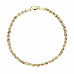 Armband aus 18-karätigem Gold mit Laser-Seil für Damen – Gelbgold, ohne Steine von OmniaOro