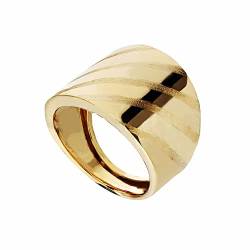 Damen-Ring aus 18 Karat Gelbgold – 14, Metall, ohne Steine von OmniaOro