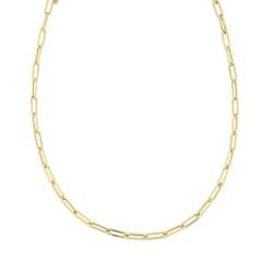 Halskette aus 18 Karat Gelbgold, Kein Edelstein von OmniaOro