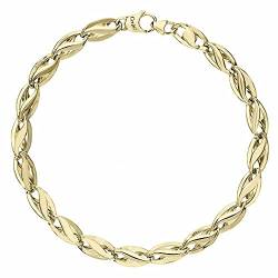 Herren-Armband aus 18 Karat Gelbgold mit flacher Kette, Gelbgold, Ohne Steine von OmniaOro