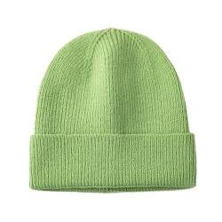 OneChance Strickmütze für Damen und Herren,Warme Winter Mütze,Weiche Beanie Mütze,Unisex Strickmütze für Winter und Herbst Obst Grün von OneChance