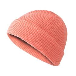 OneChance Strickmütze für Herren und Damen,Weiche Winter Mütze,Warme Beanie Mütze,Unisex Strickmütze für Winter und Herbst Rosa von OneChance