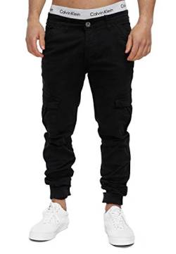 OneRedox Herren Chino Pants Jeans Joggchino Hose Jeanshose Skinny Fit Modell H-3408 Schwarz 31 von OneRedox