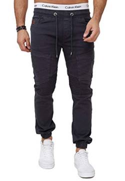 OneRedox Herren Chino Pants Jeans Joggchino Hose Jeanshose Skinny Fit Modell H-3411 Antrazit 30 von OneRedox