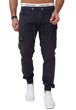 OneRedox Herren Chino Pants Jeans Joggchino Hose Jeanshose Skinny Fit Modell H-3412 Antrazit 31 von OneRedox