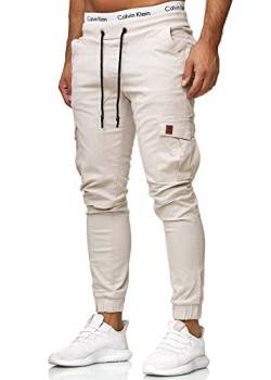 OneRedox Herren Chino Pants | Jeans | Skinny Fit | Modell 3301 (40/32 (Fällt eine Nummer Kleiner aus), Altweiss) von OneRedox