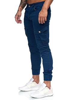 OneRedox Herren Jogg Chinos Stoffhose Chinohose Sport Modell 1923 Navy 31 von OneRedox