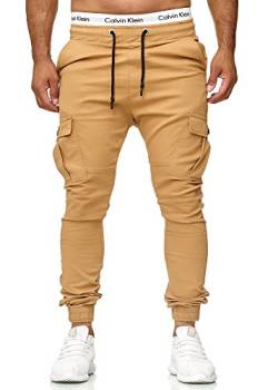 OneRedox Herren Jogg Chinos Stoffhose Chinohose Sport Modell 3292 Beige 36 von OneRedox