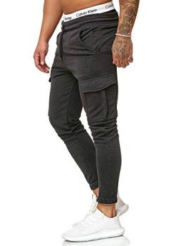 OneRedox Herren Jogging Hose Jogger Streetwear Sporthose Modell 1213 (XXL (Fällt eine Nummer Kleiner aus), Antra) von OneRedox