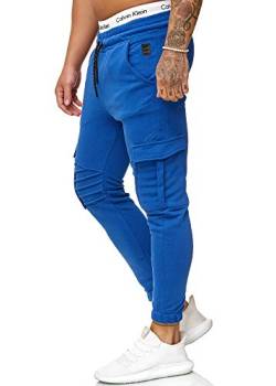 OneRedox Herren Jogging Hose Jogger Streetwear Sporthose Modell 1214 Blau S von OneRedox