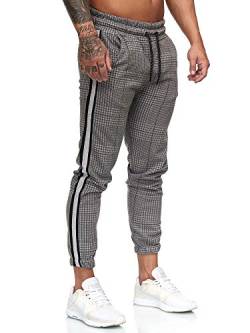 OneRedox Herren | Jogginghose | Trainingshose | Sport Fitness | Gym | Training | Slim Fit | Sweatpants Streifen | Jogging-Hose | Stripe Pants | Modell 1226 (XS, Antrazit) von OneRedox