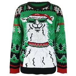 Hässliche Weihnachtspullover Damen Lustig, Ugly Christmas Sweater Damen, Lustige Weihnachtspulli Damen Herren Partnerlook Familie, Pullover Weihnachten Winter, Geschenke Für Frauen Männer (L) von Oneshlee