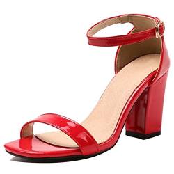 Onewus Damen Dress Open Toe Sandalen mit Blockabsatz Cover Heel Schuhe Sommer von Onewus