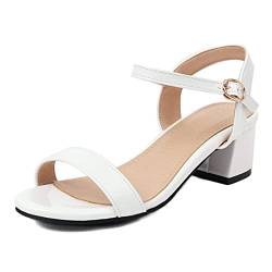 Onewus Damen Mode Sandalen Sommerschuhe für Damen(Weiß,33) von Onewus