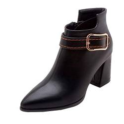 Onewus Damen Stiefeletten mit Blockabsatz (Schwarz, 41 EU) von Onewus