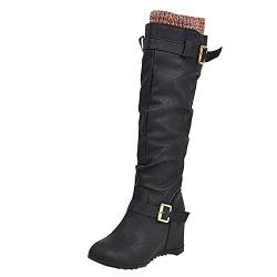 Women's Overknee Boots Platform Long Shaft Winter Boots Long Boots Basic Western Boots High Heels Stretch Knee High Boots Fashion Half Length Boots Mid-Calf Boots von Oneyuan