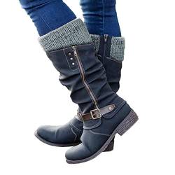 Women's Overknee Boots Platform Long Shaft Winter Boots Long Boots Basic Western Boots High Heels Stretch Knee High Boots Fashion Half Length Boots Mid-Calf Boots von Oneyuan