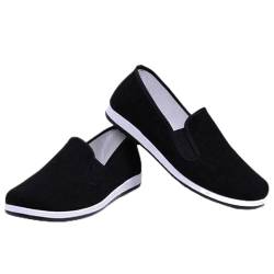 Kampfsport Kung Fu Schuhe Tai Chi Schuhe Chinesische Traditionelle Old Beijing Rubber Sole Schuhe Slipper Unisex Schwarz von Oniphia