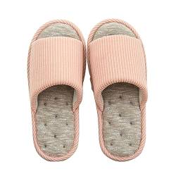 Oniphia Unisex Washable Cotton Open-Toe Home Slippers Breathable Indoor Shoes Casual Memory Cushion Pad Soft Non-Slip Sole Shoes Anti-Slip Slipper von Oniphia