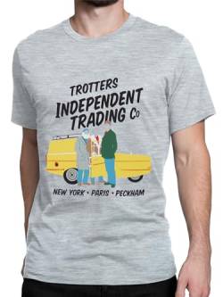 Nur Narren und Pferde Mens Tshirt | Trotters Independent T-Shirt | Del Boy und Rodney T-Shirts | Größen Klein bis XX-Large | Grau Groß von Only Fools and Horses