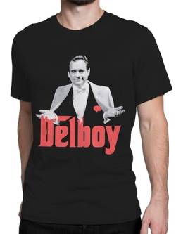 Only Fools and Horses Herren T-Shirt | Delboy T-Shirt | Neuheits-T-Shirts für Herren | Größen S bis XX-Large | Schwarz X-Large von Only Fools and Horses