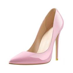 Only maker Frauen High Heels Stilettos Damen Klassische Pumps Elegant Damenschuhe Candy Pink 40 EU von Only maker