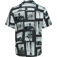 ONLY & SONS Hawaiihemd - Hemd kurzarm - gemustert - ONSNANO REG COTTON VISCOSE von Only & Sons