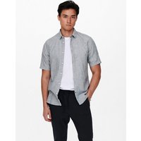 ONLY & SONS Kurzarmhemd ONSCAIDEN SS SOLID LINEN SHIRT NOOS von Only & Sons