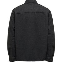 ONLY & SONS Langarmhemd Lockere Hemd Jacke Workwear Shacket ONSASH 6426 in Schwarz-2 von Only & Sons