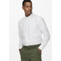 ONLY & SONS Langarmhemd NEIL LIFE ORGANIC OXFORD SHIRT von Only & Sons