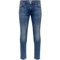 ONLY & SONS Slim-fit-Jeans Slim Fit Jeans Destroyed Denim Stretch Pants ONSLOOM (1-tlg) 3967 in Blau-2 von Only & Sons