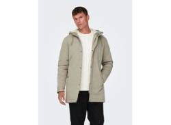 Parka ONLY & SONS "ALEX TEDDY PARKA" Gr. L, grün (vintage khaki) Herren Jacken Parkas von Only & Sons