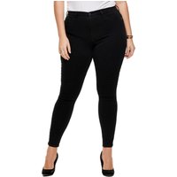 Carmakoma by Only Damen Jeans CARSTORM PUSH UP JEANS - Skinny Fit - Schwarz - Black - in großen Größen von Only