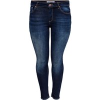 Carmakoma by Only Damen Jeans CARWILLY LIFE REG SK ANK - Skinny Fit - Blau - Dark Blue Denim - Plus Size von Only