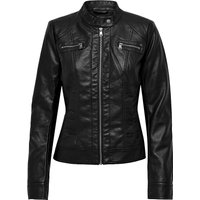 ONLY® Bikerjacke, Stehkragen, für Damen, schwarz, 34 von Only