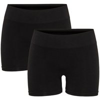 ONLY Leggings Elastische Mini Leggins Shorts 2-er Pack Hotpants Hose ONLVICKY (2-tlg) 3916 in Schwarz von Only