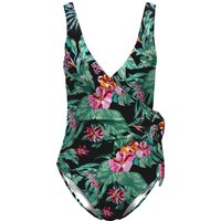 Only Badeanzug - Onljulie Wrap Tie Swimsuit - XS bis XL - für Damen - Größe M - multicolor von Only