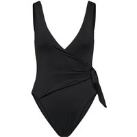 Only Badeanzug - Onljulie Wrap Tie Swimsuit - XS bis XL - für Damen - Größe M - schwarz von Only