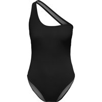 Only Badeanzug - Onltassy One Shoulder Swimsuit - XS bis XL - für Damen - Größe M - schwarz von Only