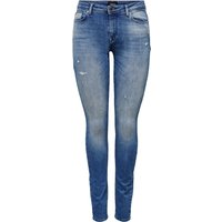 Only Damen Jeans ONLSHAPE LIFE REG SKINNY DNM REA540 - Skinny Fit - Blau - Medium Blue Denim von Only