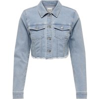 Only Jeansjacke - Onlwonder LS Cropped DNM Jacket NOOS - XS bis XL - für Damen - Größe M - hellblau von Only